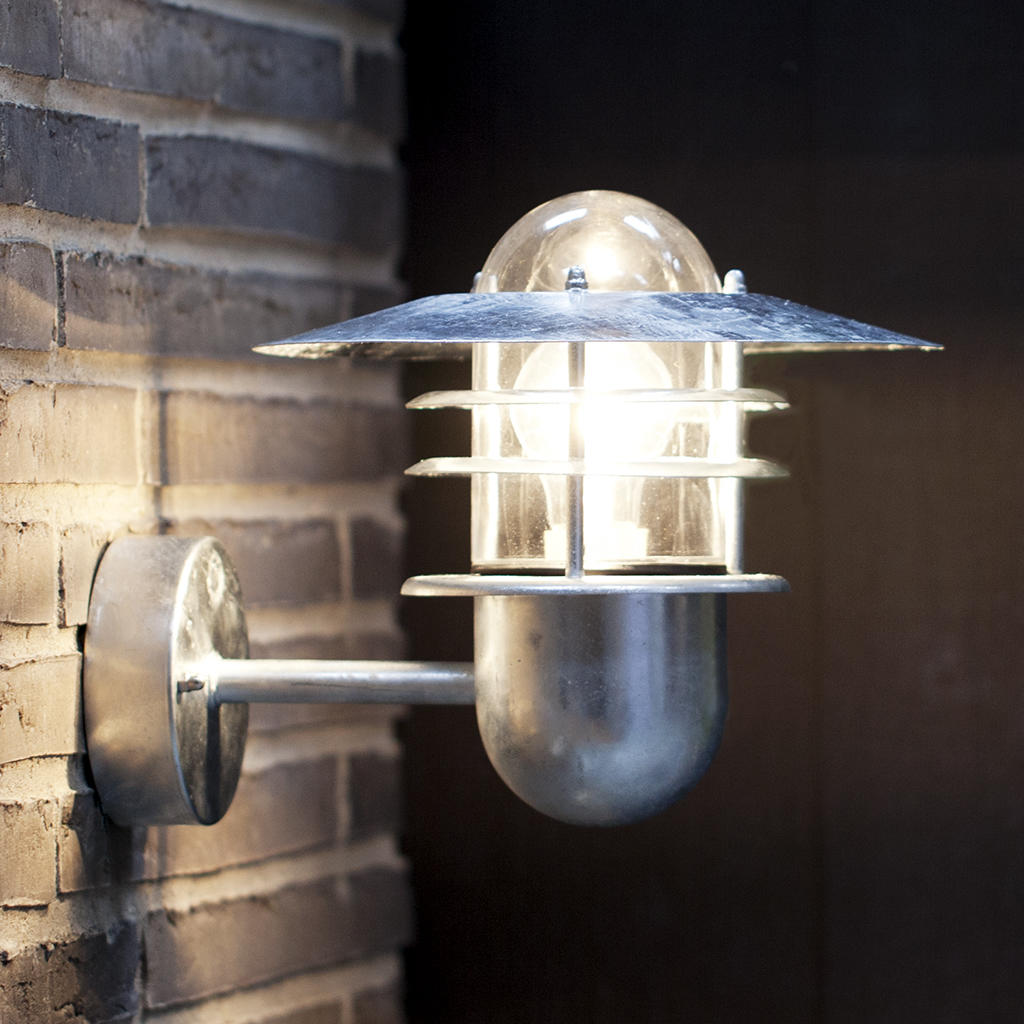 Nordlux vejers outdoor wall store light galvanised steel