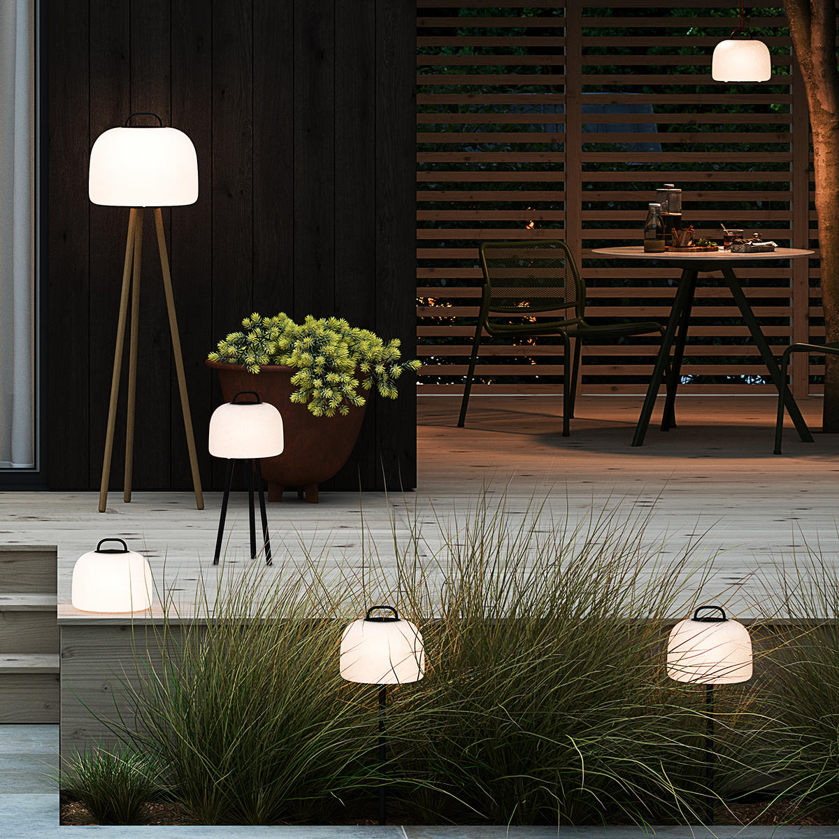Nordlux Portable and Rechargeable Outdoor Garden Lighting