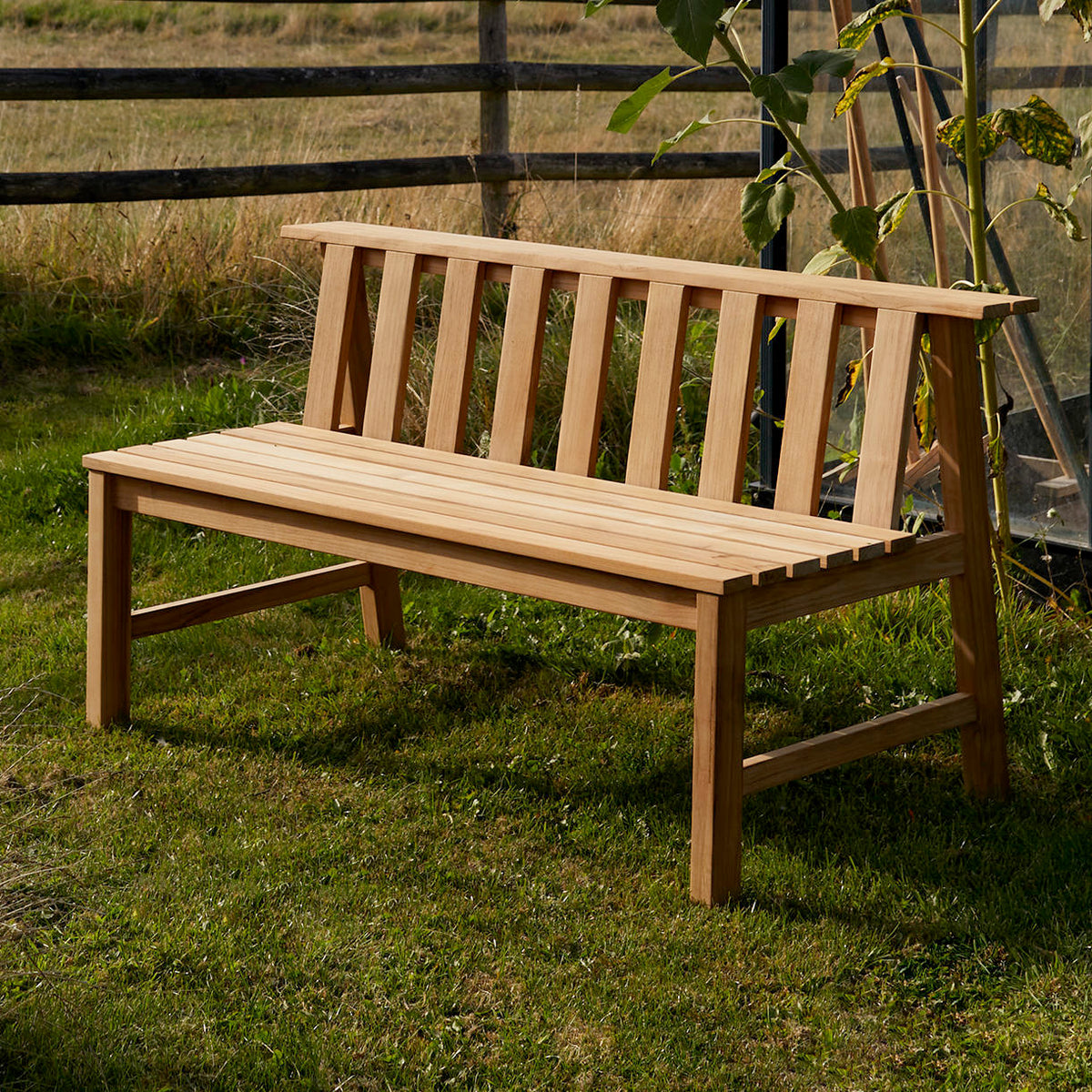 Wood plank deals bench