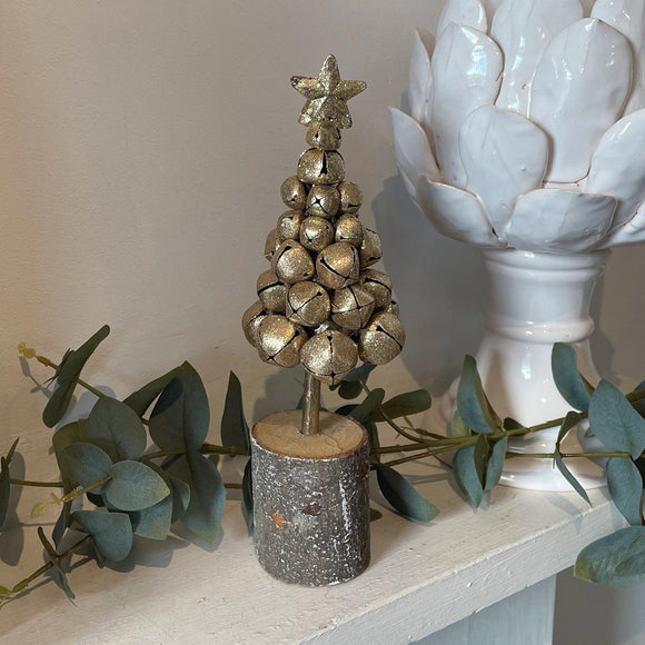 Gold Jingle Bells Christmas Tree Decoration