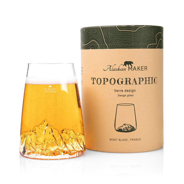 Topographic Mountain Beer Tumbler