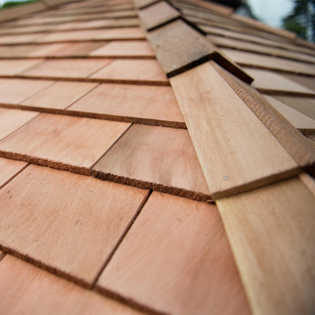 Furnished Cedar Tiled Roof Hexagonal 4m Gazebo