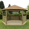 Thatched Hexagonal 4.7m Gazebos