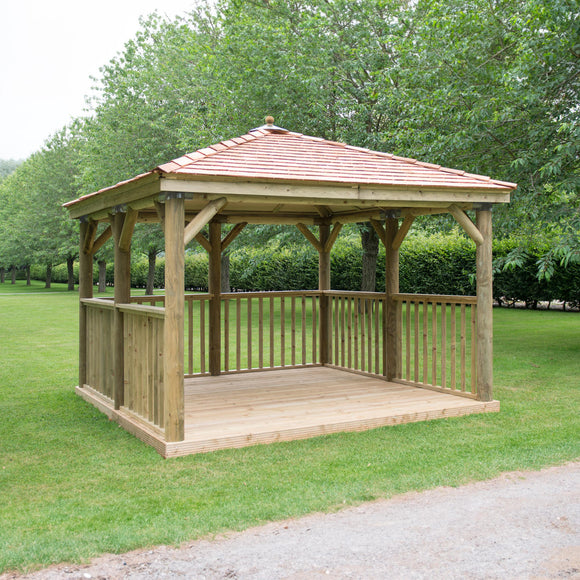 Square Gazebos with New England Cedar Roof