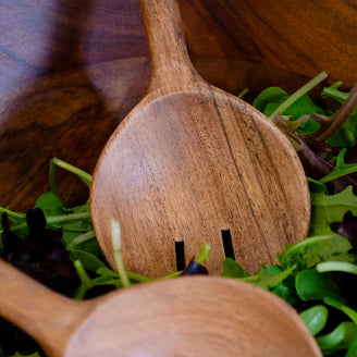 Scandi Wooden Salad Servers