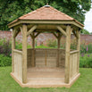 Cedar Tiled Roof Hexagonal 3m Gazebo