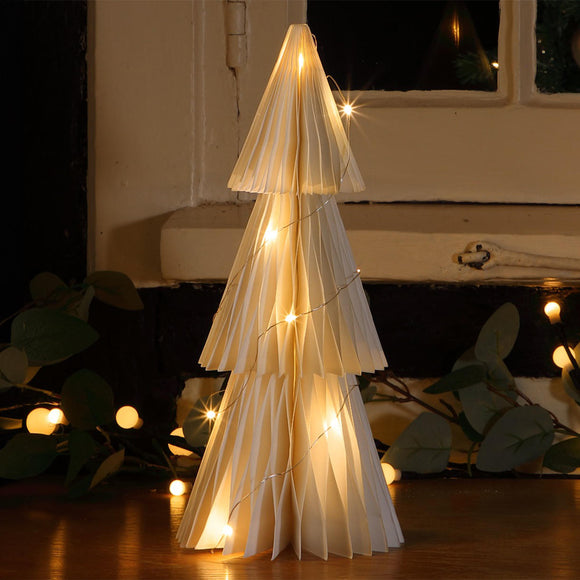 Illuminated Honeycomb Tree Decoration