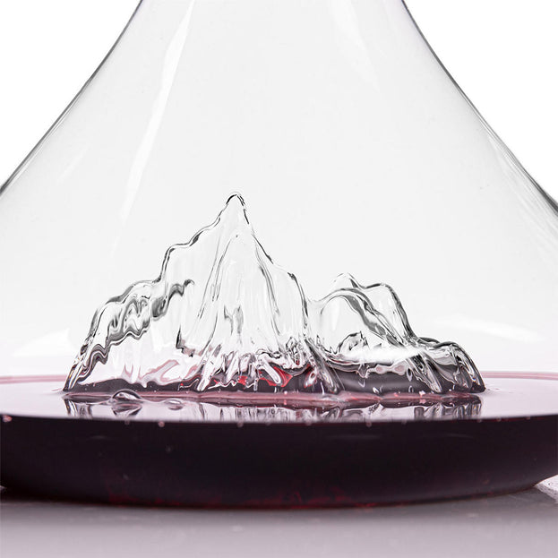 Topographic Mountain Wine Decanter