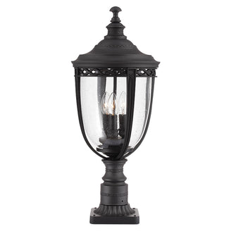 English Bridle Outdoor Pedestal Lanterns