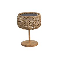 Illusion Glow Weave Solar Table Lamp