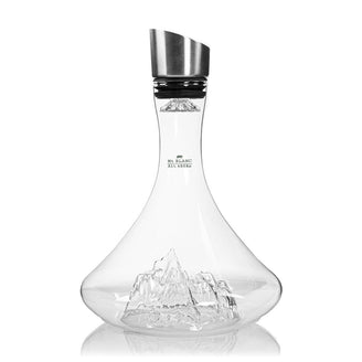 Topographic Mountain Wine Decanter