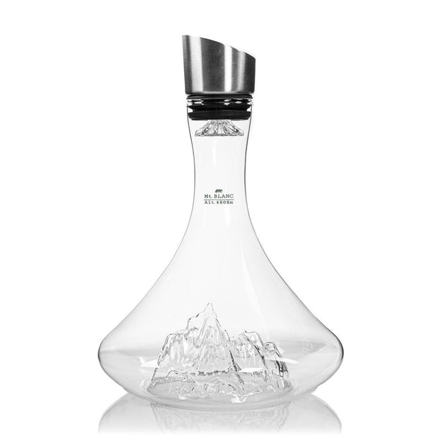 Topographic Mountain Wine Decanter