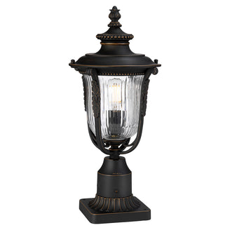 Luverne Outdoor Pedestal Lantern