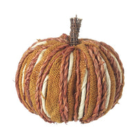 Natural Rustic Dried Grass Pumpkin Decoration