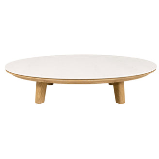 Aspect  Round Teak Coffee Table (6774471917628)