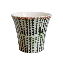 Rustic Green Conical Plant Pot