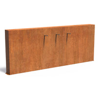 Pond Water Wall Free Standing with 3 Spouts - Corten