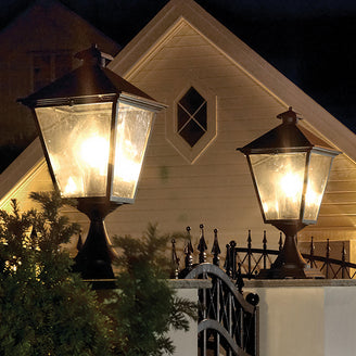 Turin Grande Outdoor Pedestal Lanterns