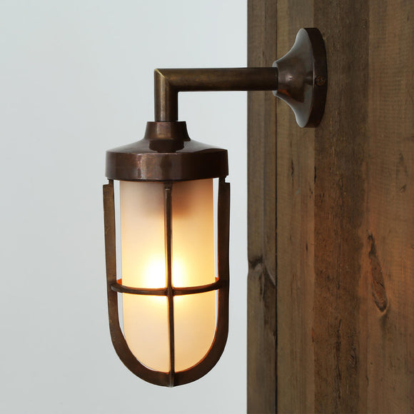 Cladach Brass Well Outdoor Wall Light