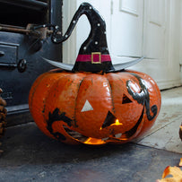 Jack-O-Lantern Goofy Doorstep Decoration