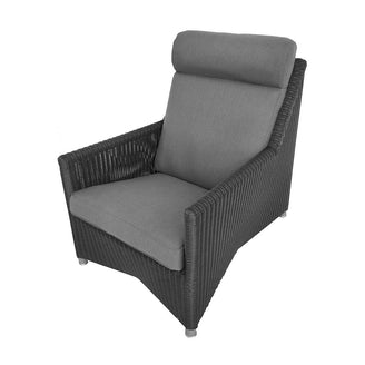 Diamond Weave Highback Outdoor Lounge Chair