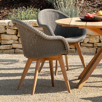 Remi Dining Chairs with Teak Legs