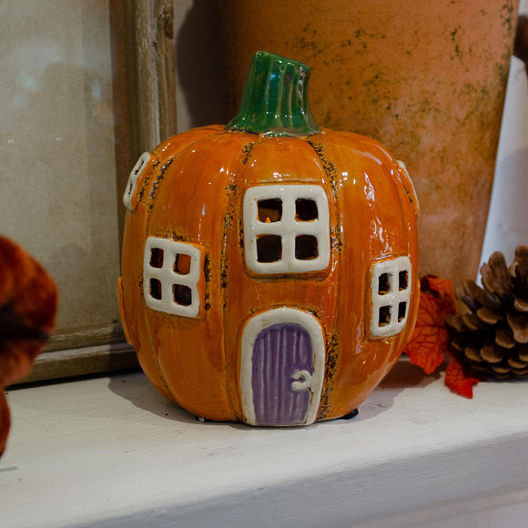 Quirky Pumpkin House Lantern