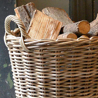 Wicker Log Basket