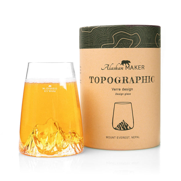 Topographic Mountain Beer Tumbler