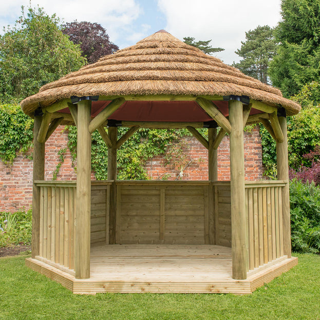 Thatched Hexagonal 3.6m Gazebos