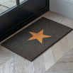 Charcoal Doormat with Single Natural Star (4653732528188)