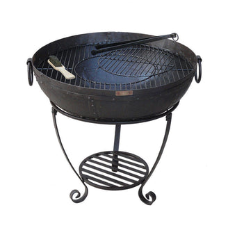 Kadai Firebowl Set with High and Low Stand