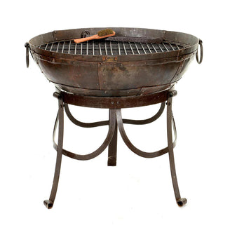 Kadai Firebowl Set with High and Low Stand