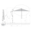 Sunwing Casa Round Cantilever Parasols