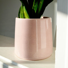 Ceramic Pale Blush Cone Planter