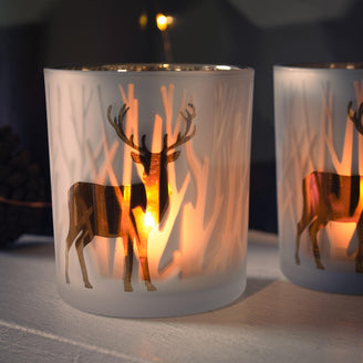 Woodland Stag Votive - Set of 3 (7153038229564)