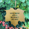 Leaf Hanging Decoration - When robins appear loved ones are near... (7161510068284)