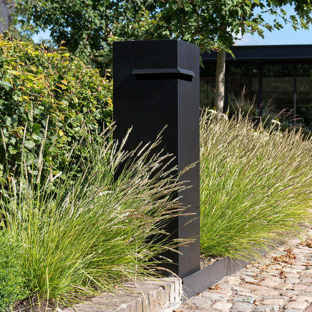 Metal Pillar Letter Boxes with Corner Slot