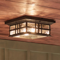 Beacon Square Outdoor Flush Mount Light