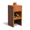 Stigur Corten Steel Outdoor Fireplace Stove