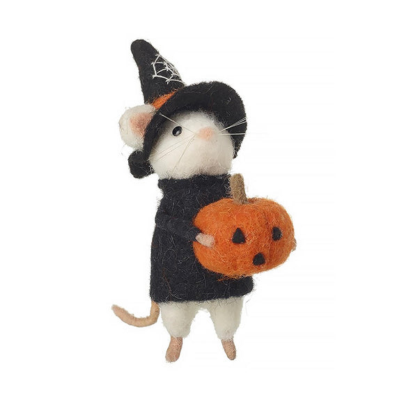 Willow the Witchy Mouse with Pumpkin