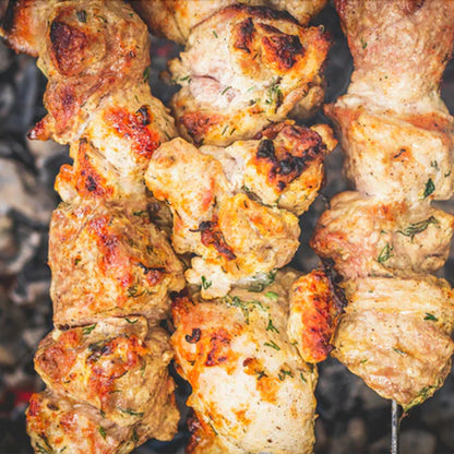 Barbecued Coronation Chicken Skewers