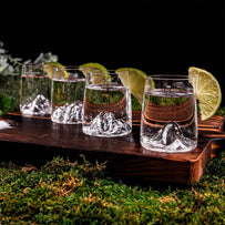 Topographic Mountain Shot Glasses Set of 4