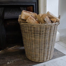 Wicker Log Basket