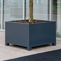 Square Footed Aluminium Planters