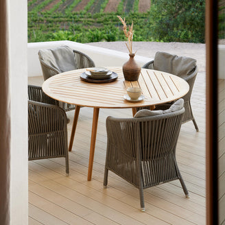 Define Round Teak Dining Tables