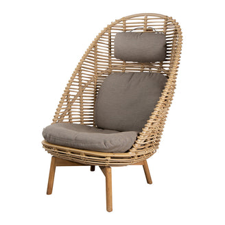 Hive Highback Chair With Teak Legs