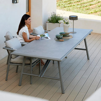 Sticks Dining Table in Aluminium 280 x 100cm