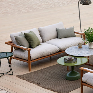 Sticks Outdoor Teak 2 Seater Sofa