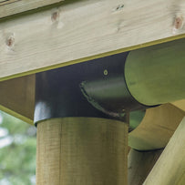 Furnished Oval Gazebos with Timber Roof